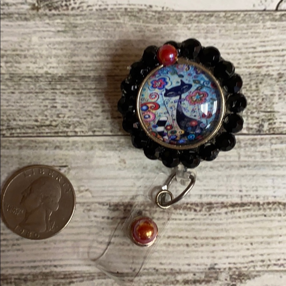Psychedelic Kitty Badge Reel